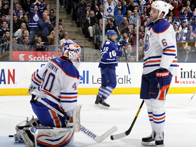 Leafs speed too much for Oilers, Nugent-Hopkins hurt