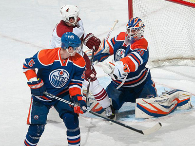 Eberle hits seventy point mark but Oilers still fall to Coyotes