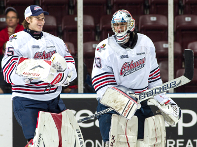 Oshawa Generals’ tandem stacking the pads for a successful 2012-13 OHL season