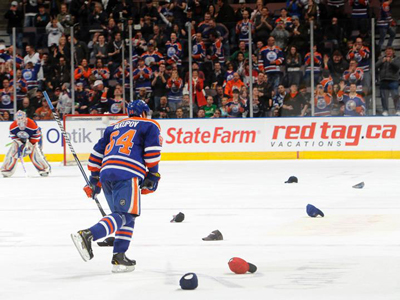 Oilers finish off season in style, Yakupov nets hat-trick