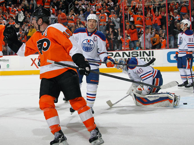 Oilers the perfect tonic for slumping Flyers, as Giroux nets game-winner