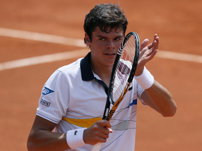 French Open: Day Five - Raonic advances but Isner bounced in marathon match