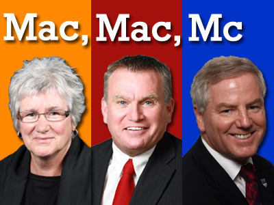 MacDonald, MacDonald, McDonell & McGuinty in the McElection