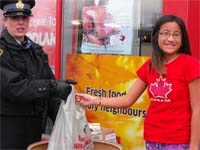 SNAPSHOT - OPP Auxiliary food drive a huge success