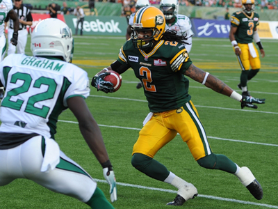 CFL - Burnett and Jyles spark Eskimos to a huge win over Roughriders