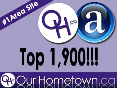 First area online news site to break into top 1,900 in Canada!